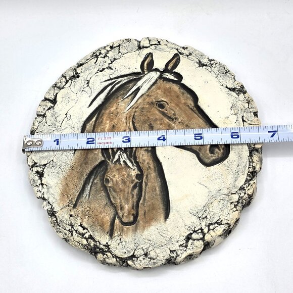 VTG Shapes of Clay by Stan Langtwait Horses Plaque Mount St. Helens Ash Signed - Picture 7 of 8